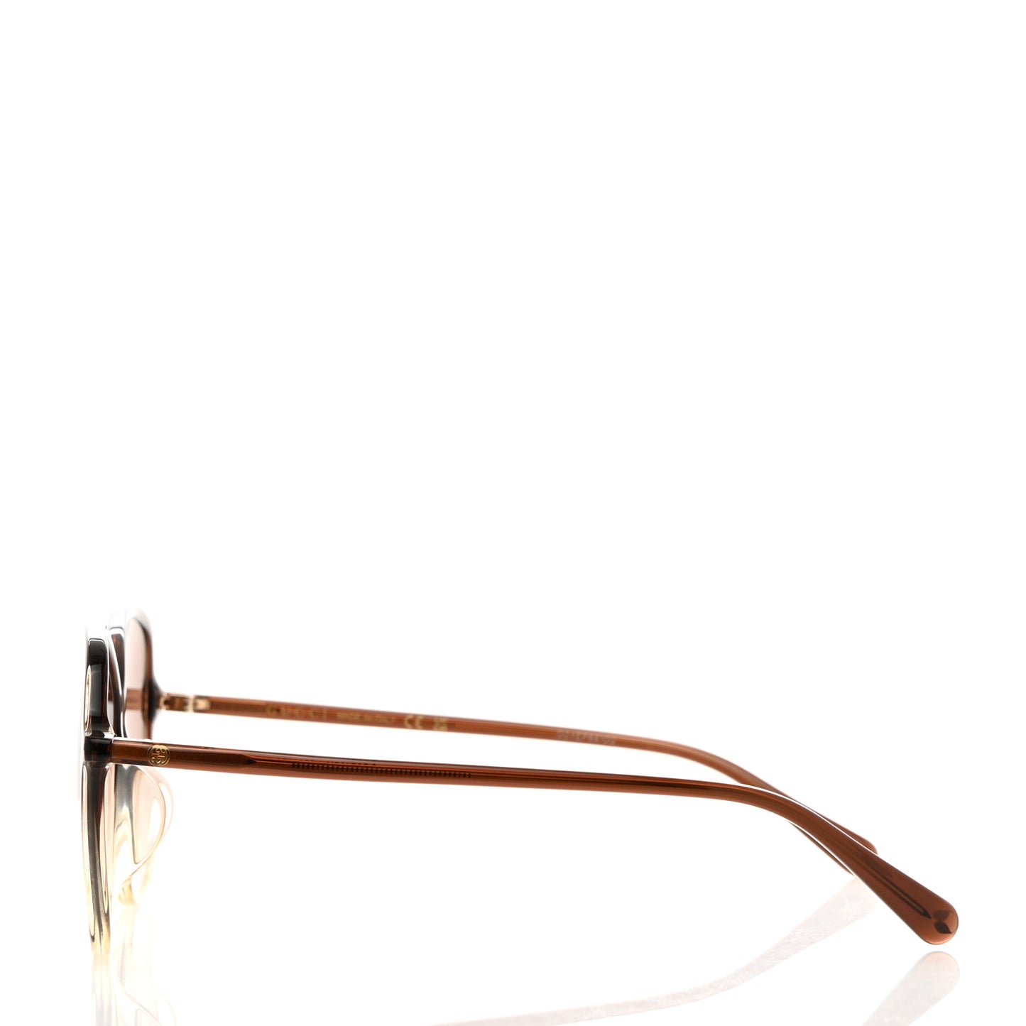 Acetate Oversize Round Frame Sunglasses GG0546SK Tortoise