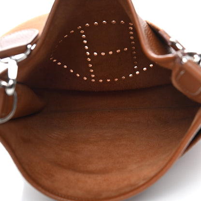 Hermes Taurillon Clemence Evelyne III PM Gold 4 of 9