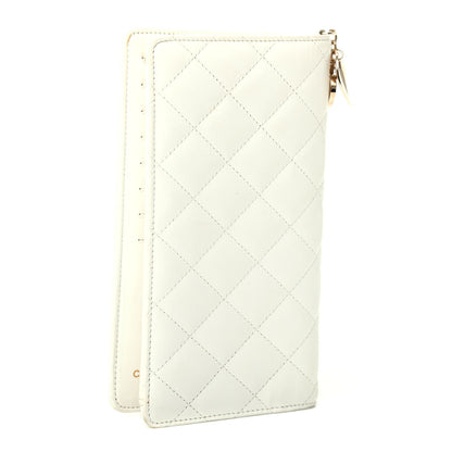 Chanel Lambskin Quilted Valentine Wallet White 2 of 4