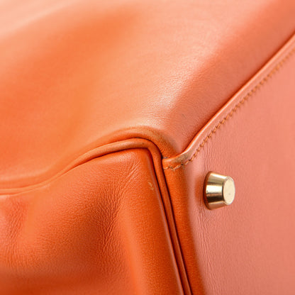 Hermes Veau Gulliver Kelly Retourne 35 Orange 11 of 13