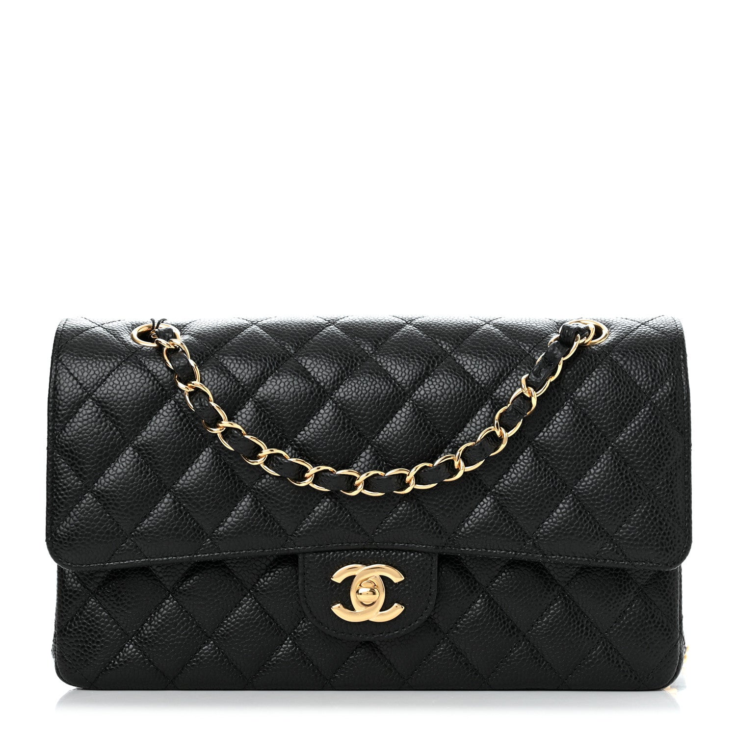 Chanel Caviar Quilted Medium Double Flap Black 1 of 11