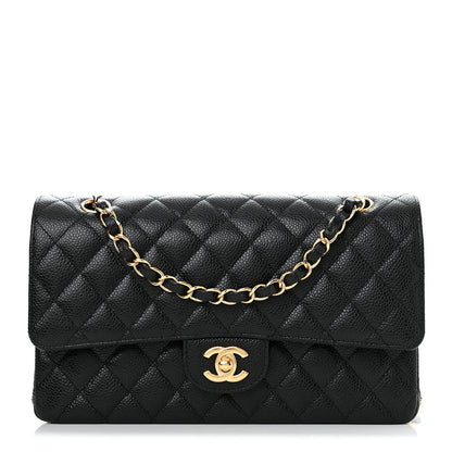 Chanel Caviar Quilted Medium Double Flap Black 1 of 11