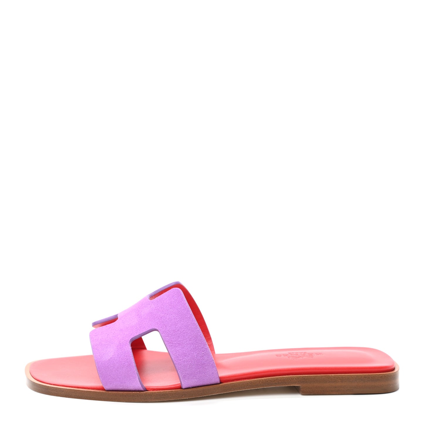 Suede Goatskin Oran Sandals 36 Violet Parme