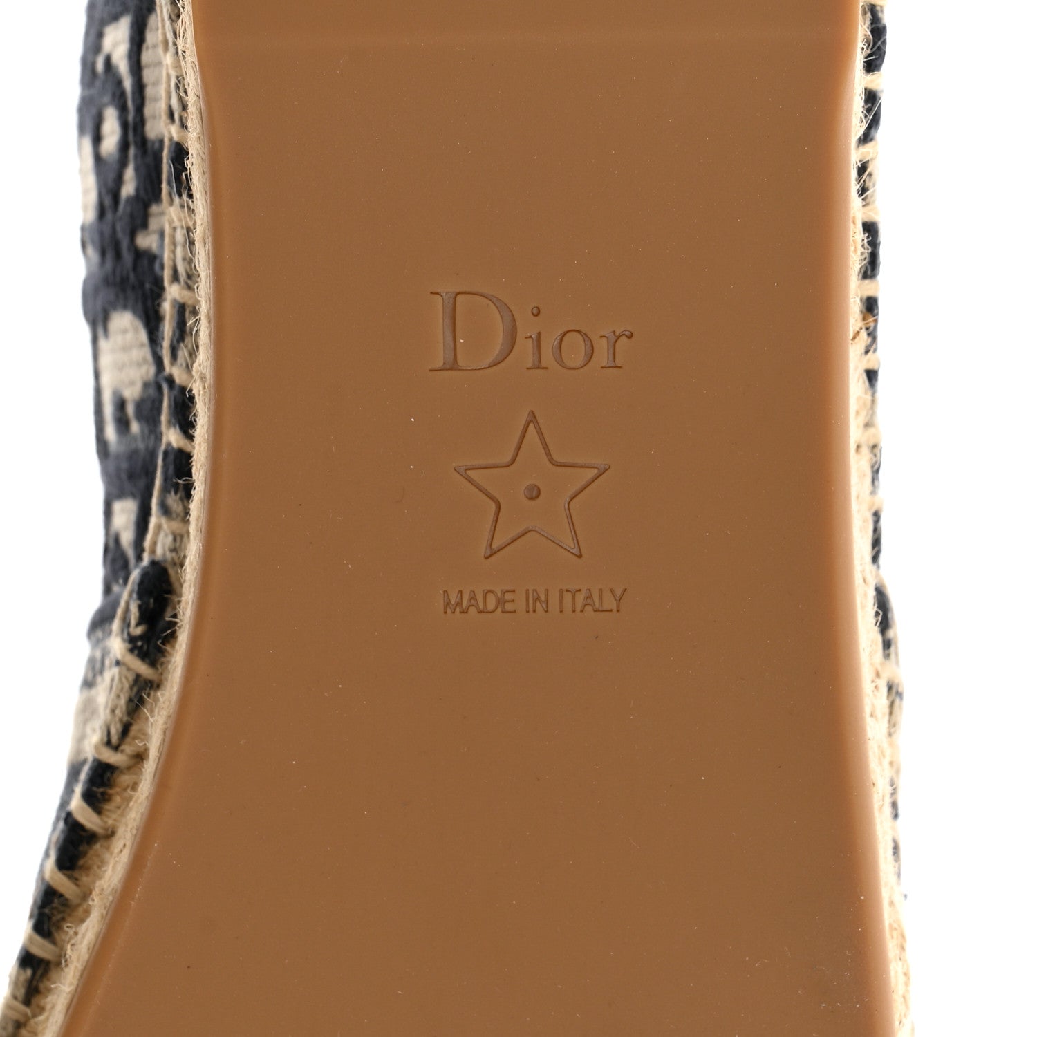 Christian Dior Oblique Embroidered Granville 15mm Espadrilles 37 Deep Blue 8 of 9