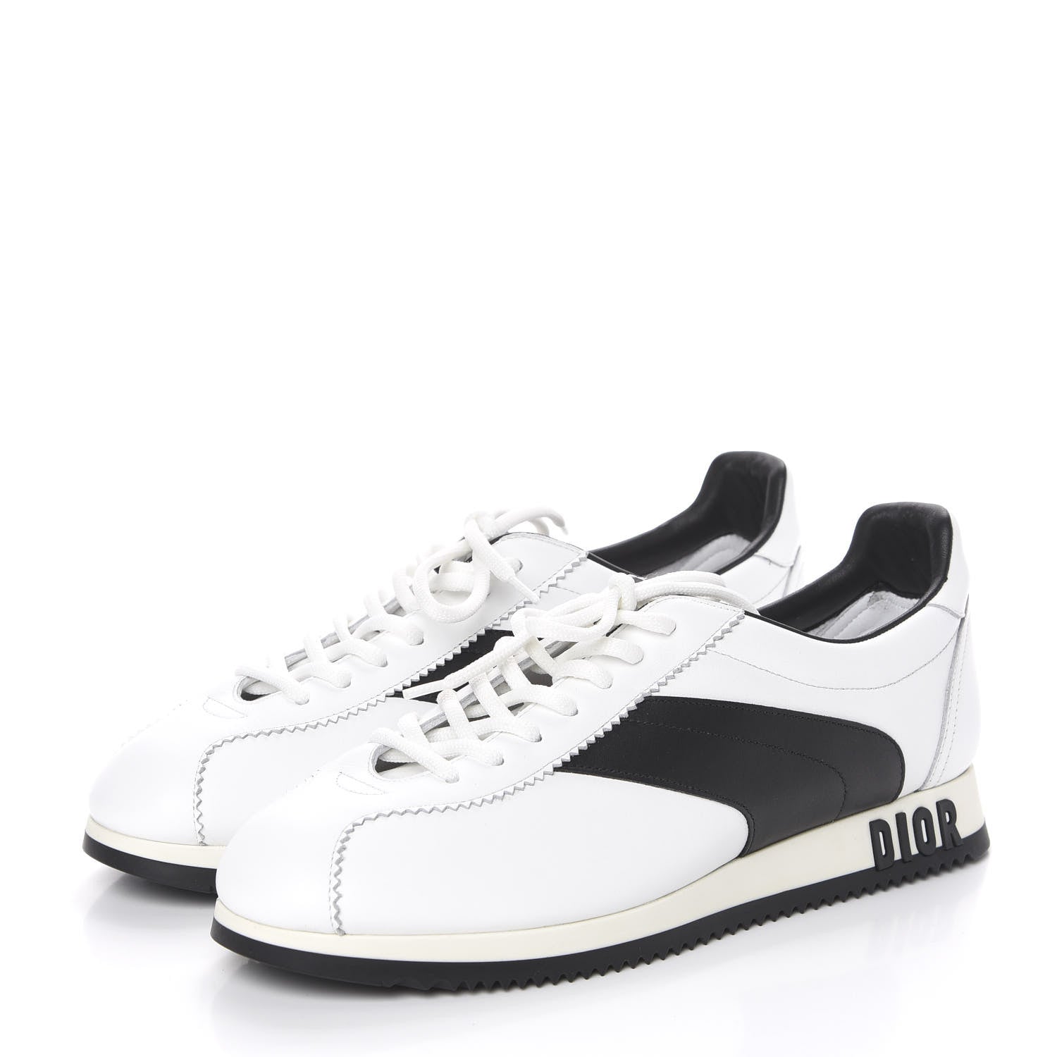Christian Dior Calfskin Mix Diorun Sneakers 39.5 Optic White 3 of 10