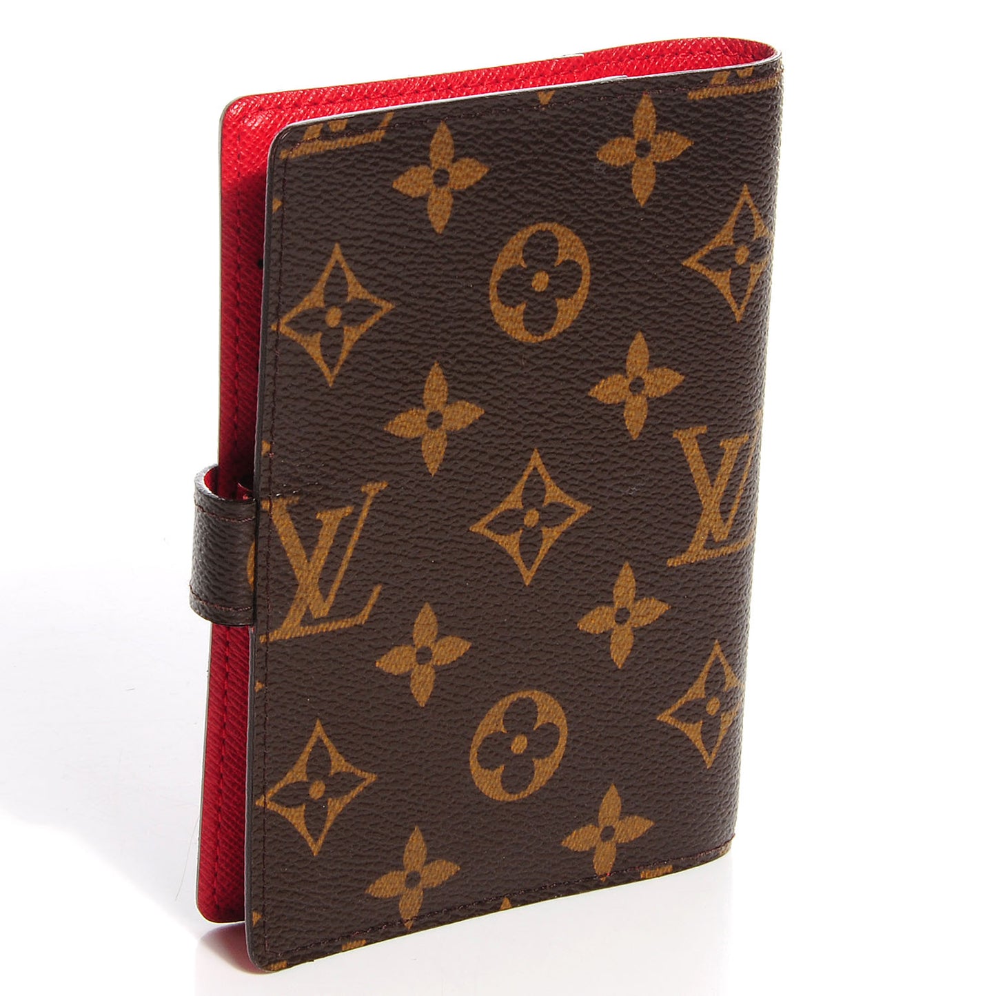Monogram Groom Small Ring Agenda Cover Red
