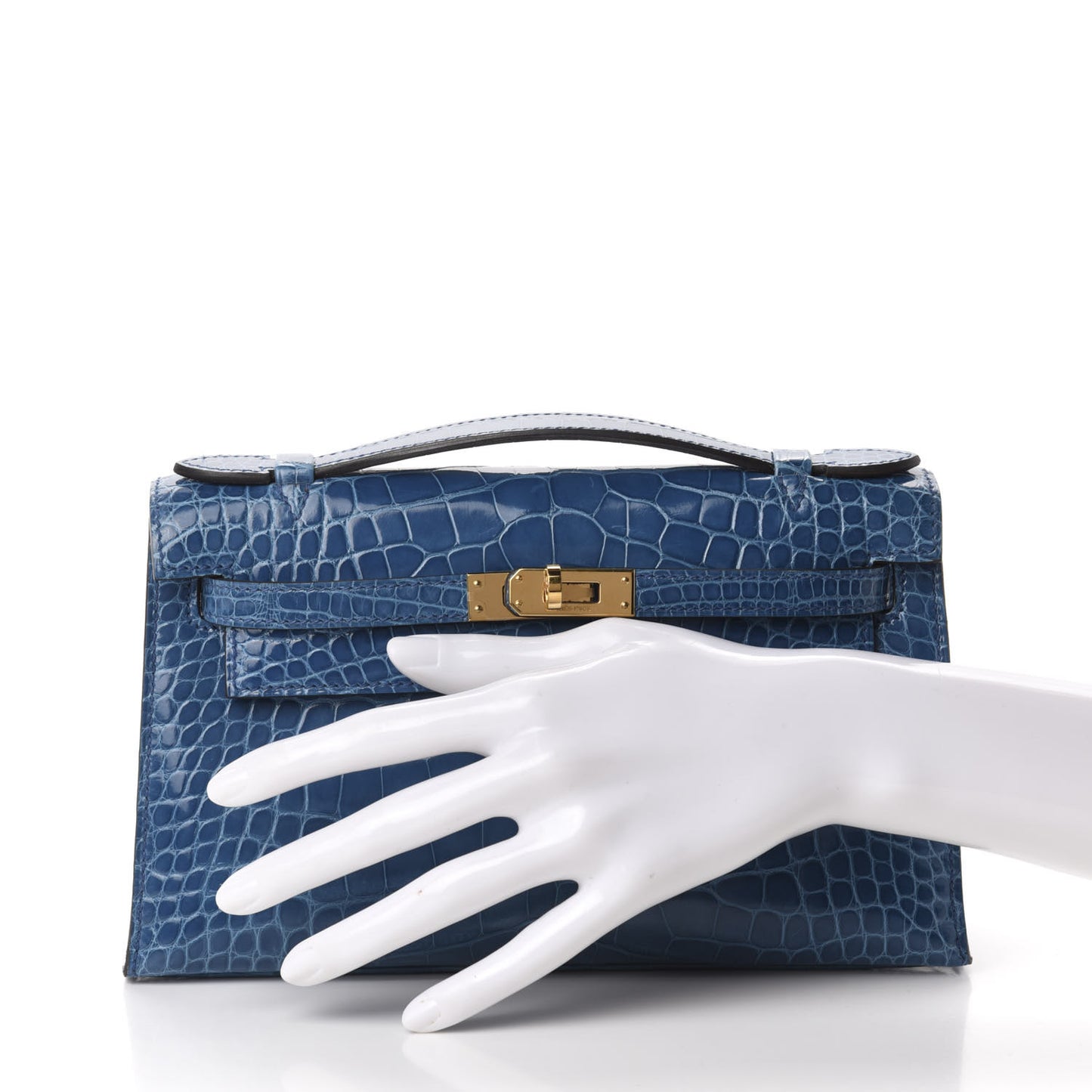Shiny Alligator Kelly Pochette Mykonos