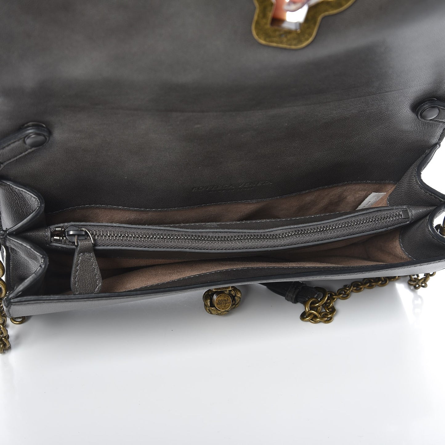 Nappa Intrecciato Olimpia Knot Clutch New Light Grey
