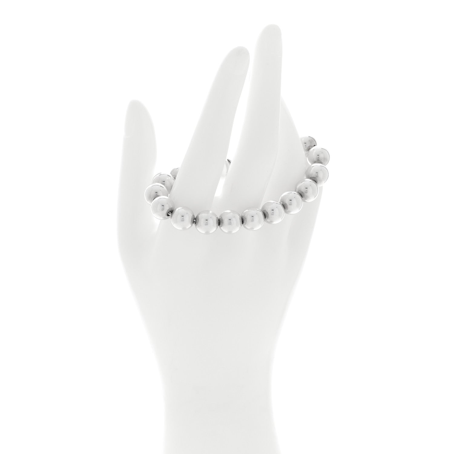 Tiffany Sterling Silver 10mm HardWear Ball Bracelet 12 of 15