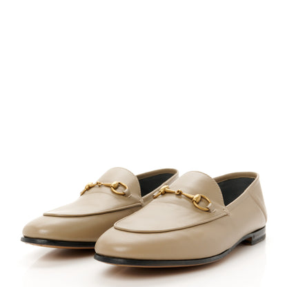 Gucci Lambskin Womens Brixton Horsebit Loafers 38.5 Mud 8 of 20