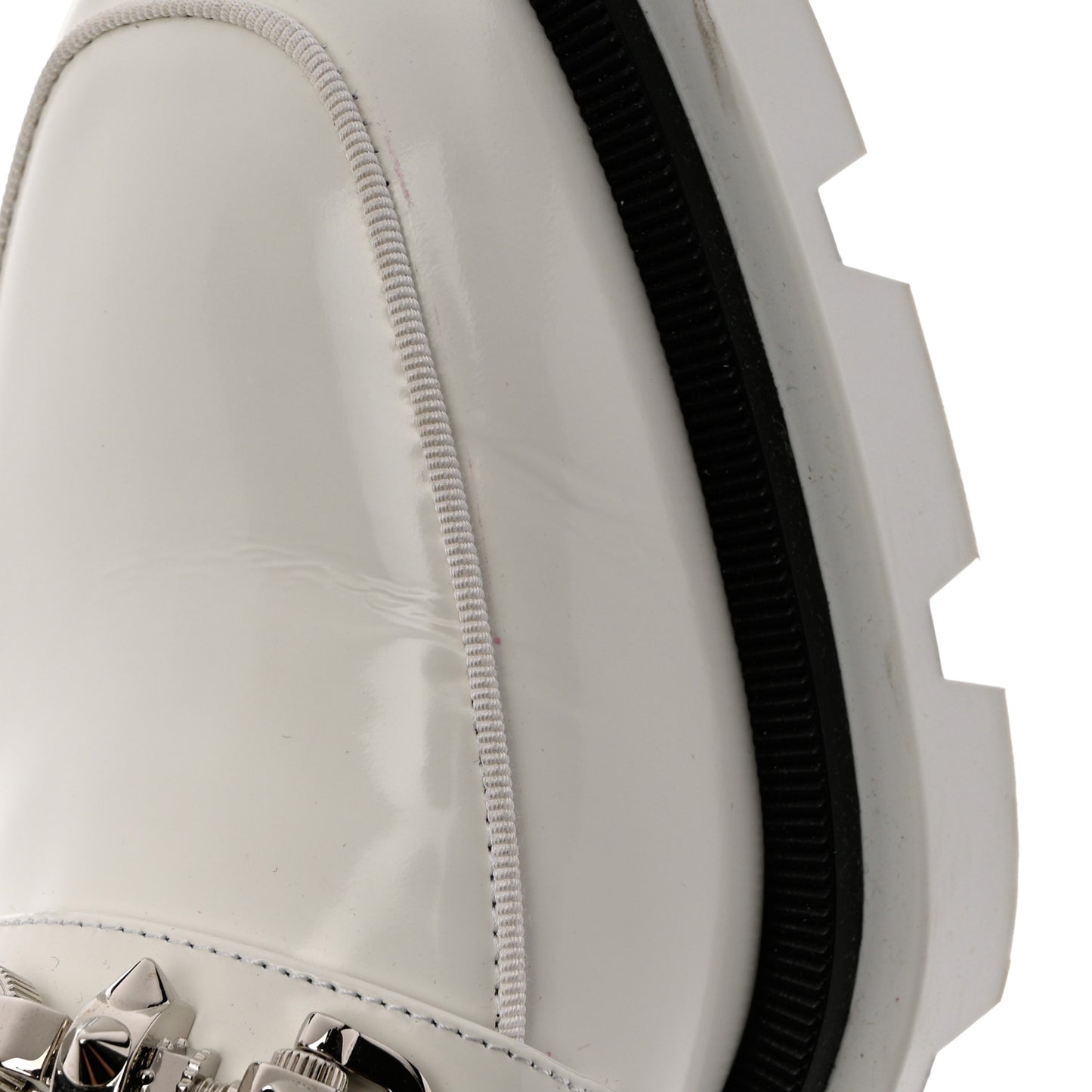 Calfskin Abrasivato Womens Maxiswing Flats 40 White