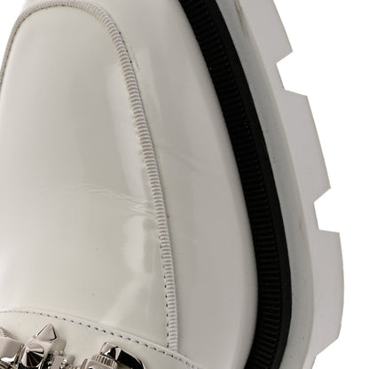 Christian Louboutin Calfskin Abrasivato Womens Maxiswing Flats 40 White 9 of 9