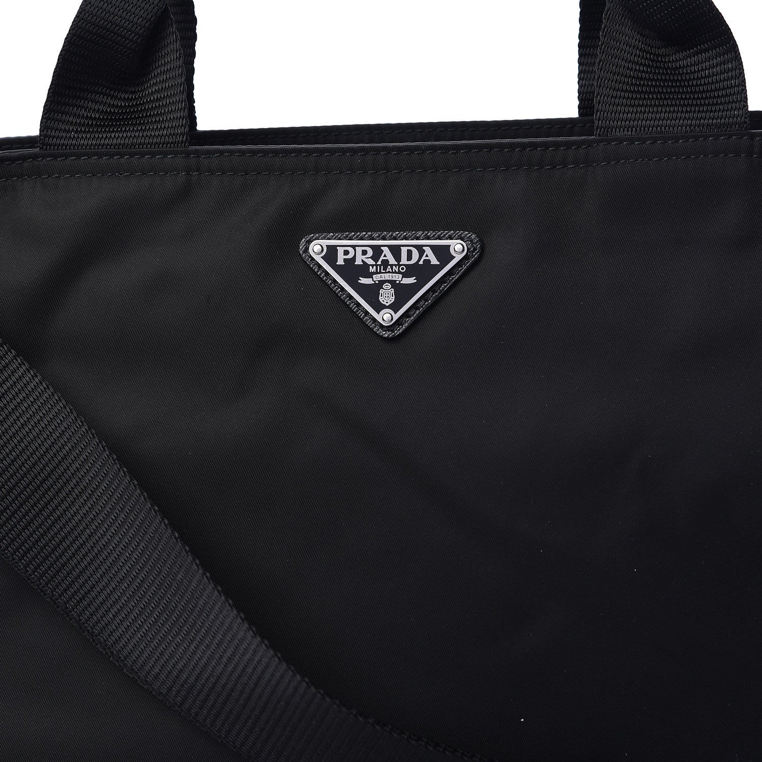 Prada Nylon Vela East West Shopper Tote Black 12 of 12