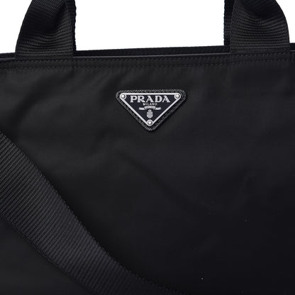 Prada Nylon Vela East West Shopper Tote Black 12 of 12