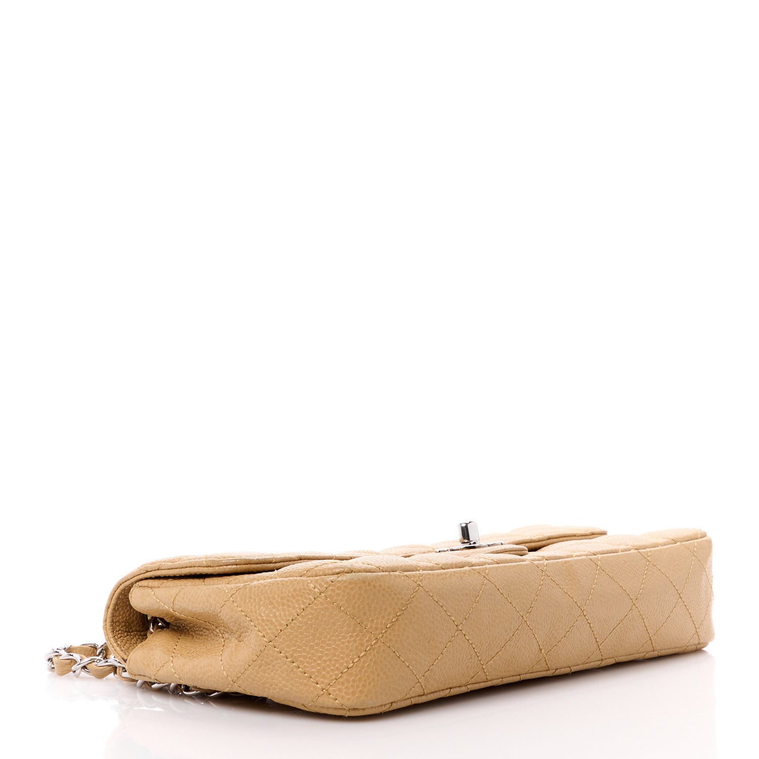 Chanel Caviar Quilted East West Flap Beige 4 of 11