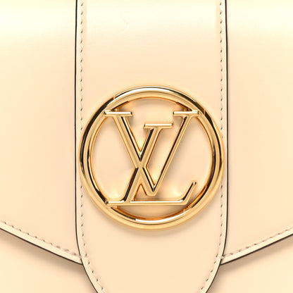 Louis Vuitton Smooth Calfskin LV Pont 9 Cream 7 of 9