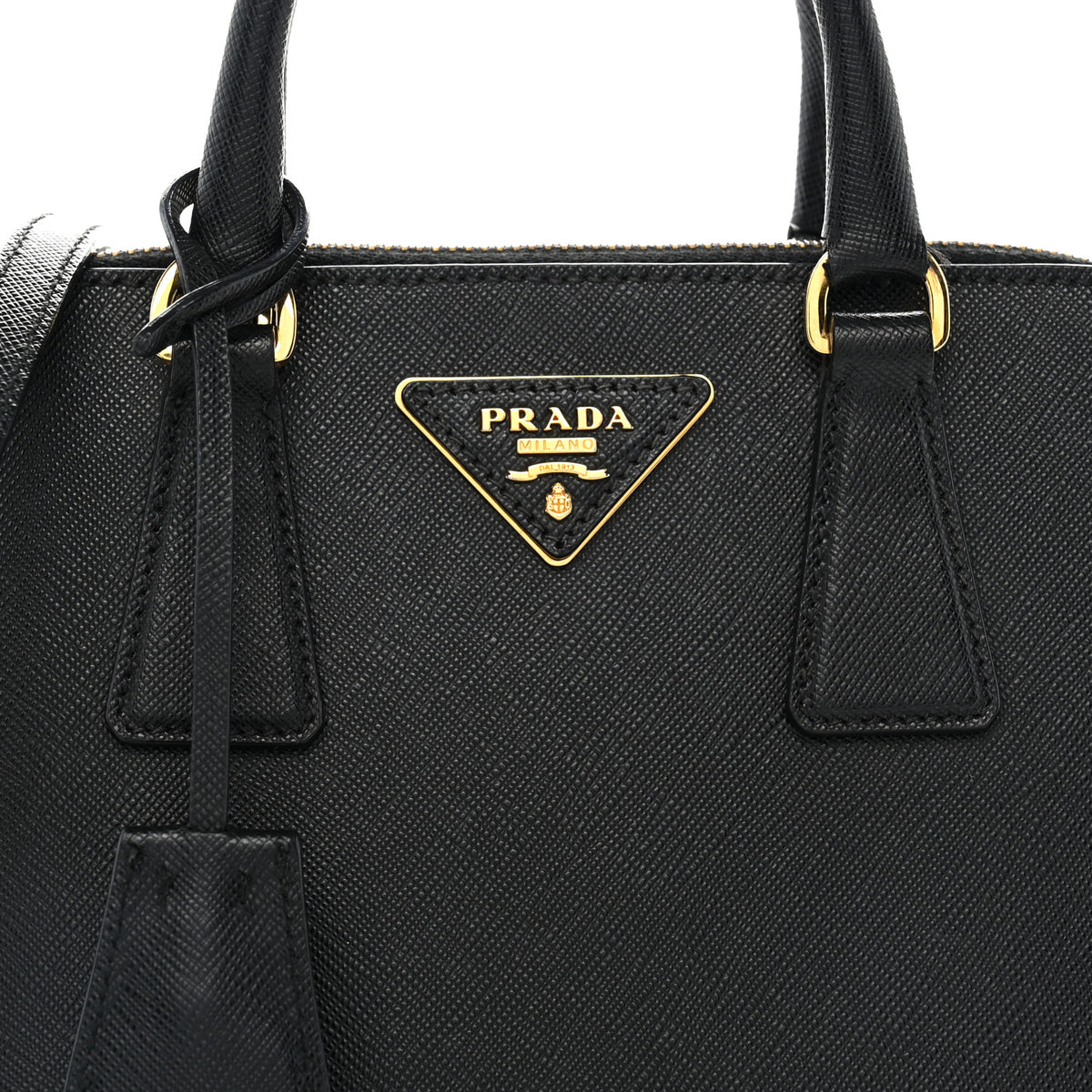 Saffiano Lux Small Promenade Tote Black