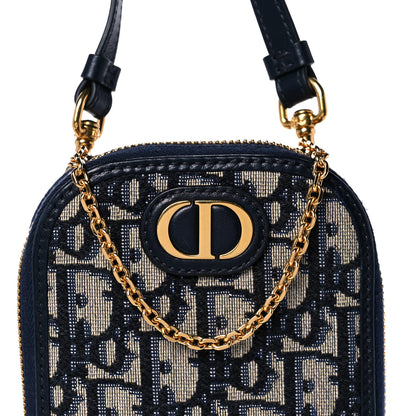 Christian Dior Oblique 30 Montaigne Phone Holder Blue 9 of 12