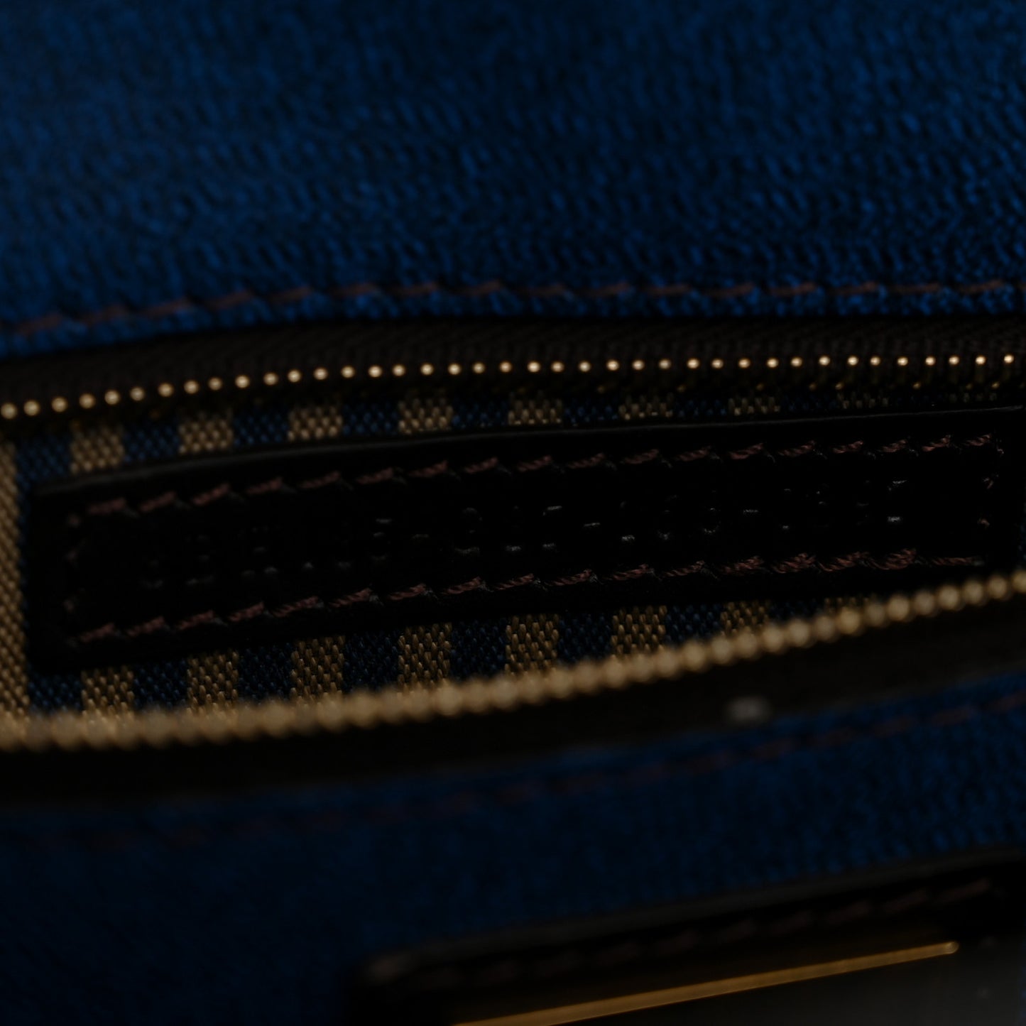 Zucca Spalmati Medium Roll Tote Tobacco Blue
