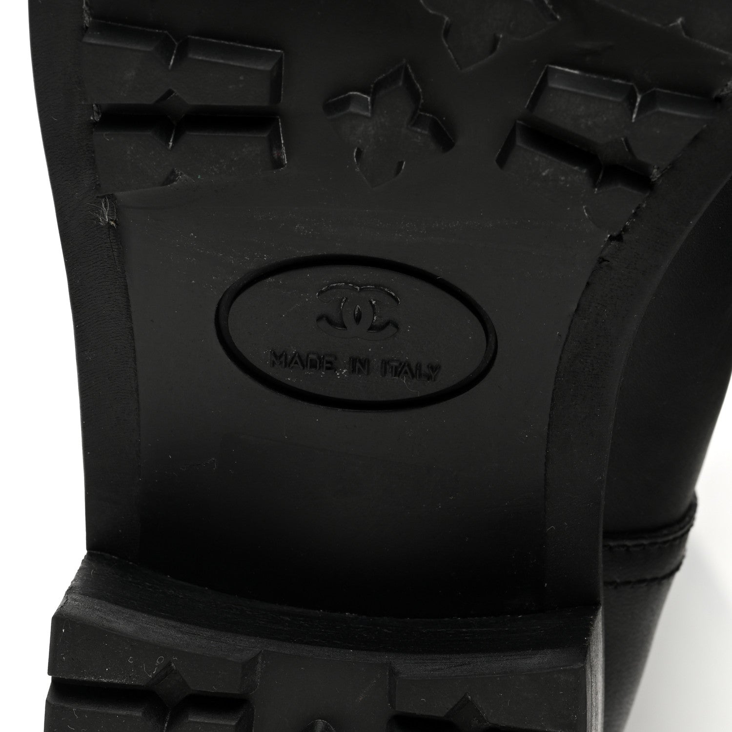 Chanel Oily Calfskin Quilted High Boots 37 Black 6 of 8