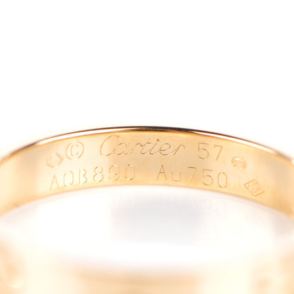 Cartier 18K Yellow Gold 4mm LOVE Wedding Band Ring 57 8 4 of 5