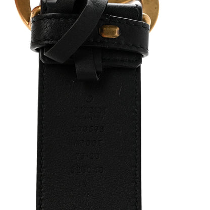 Gucci Calfskin Double G 40mm Belt 75 30 Black 5 of 6