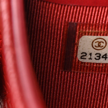 Chanel Caviar Quilted Large Gusset Flap Wallet Red 8 of 8