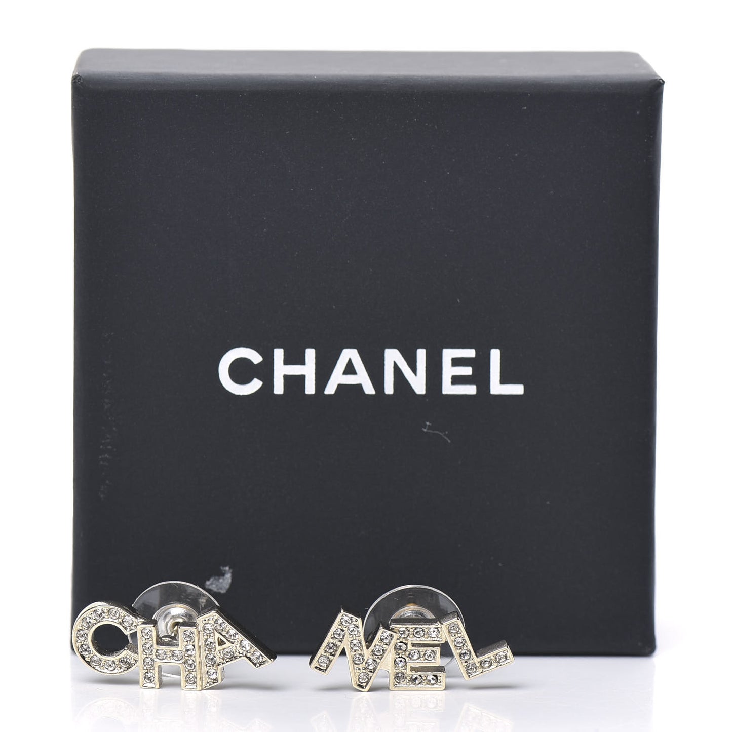 Crystal Pearl Signature Stud Earrings Gold
