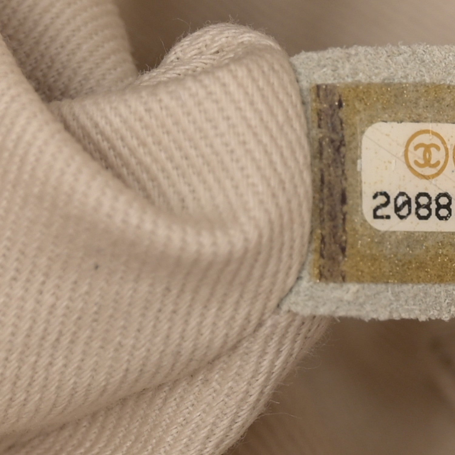 Chanel Glazed Calfskin Quilted Shopping Tote Light Beige 7 of 17