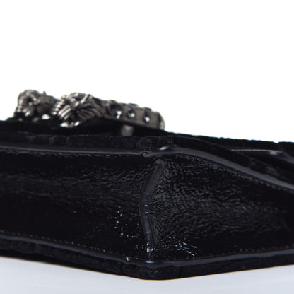 Gucci Velvet GG Monogram Super Mini Dionysus Shoulder Bag Black 8 of 8