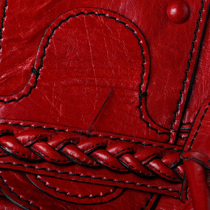 Valentino Garavani Calfskin Large Histoire Red 6 of 8