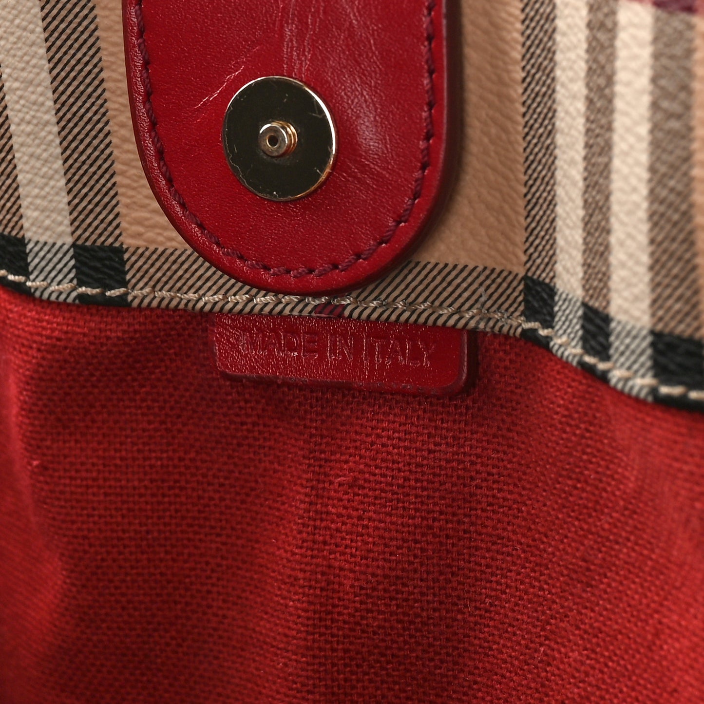 Haymarket Check Small Canterbury Tote Red