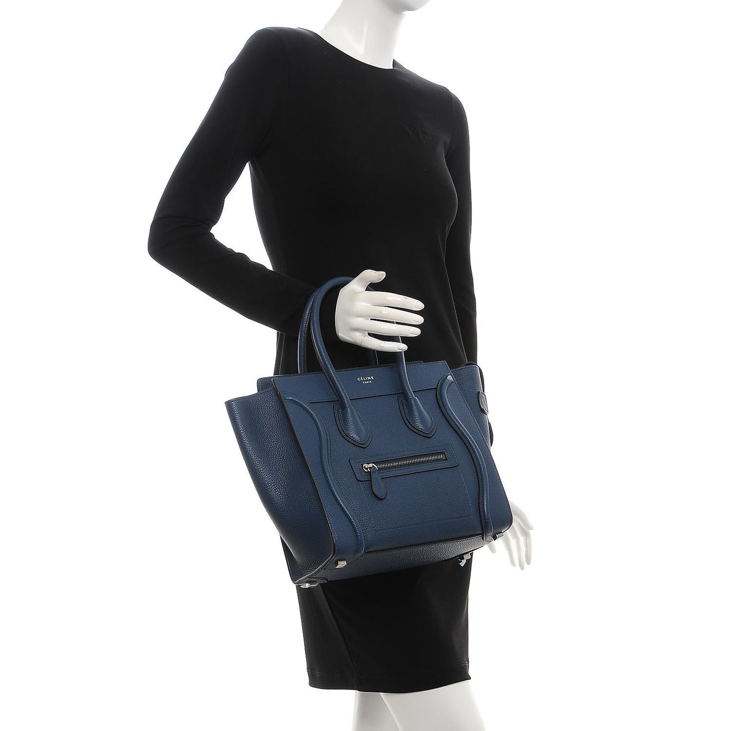 Baby Drummed Calfskin Micro Luggage Orage