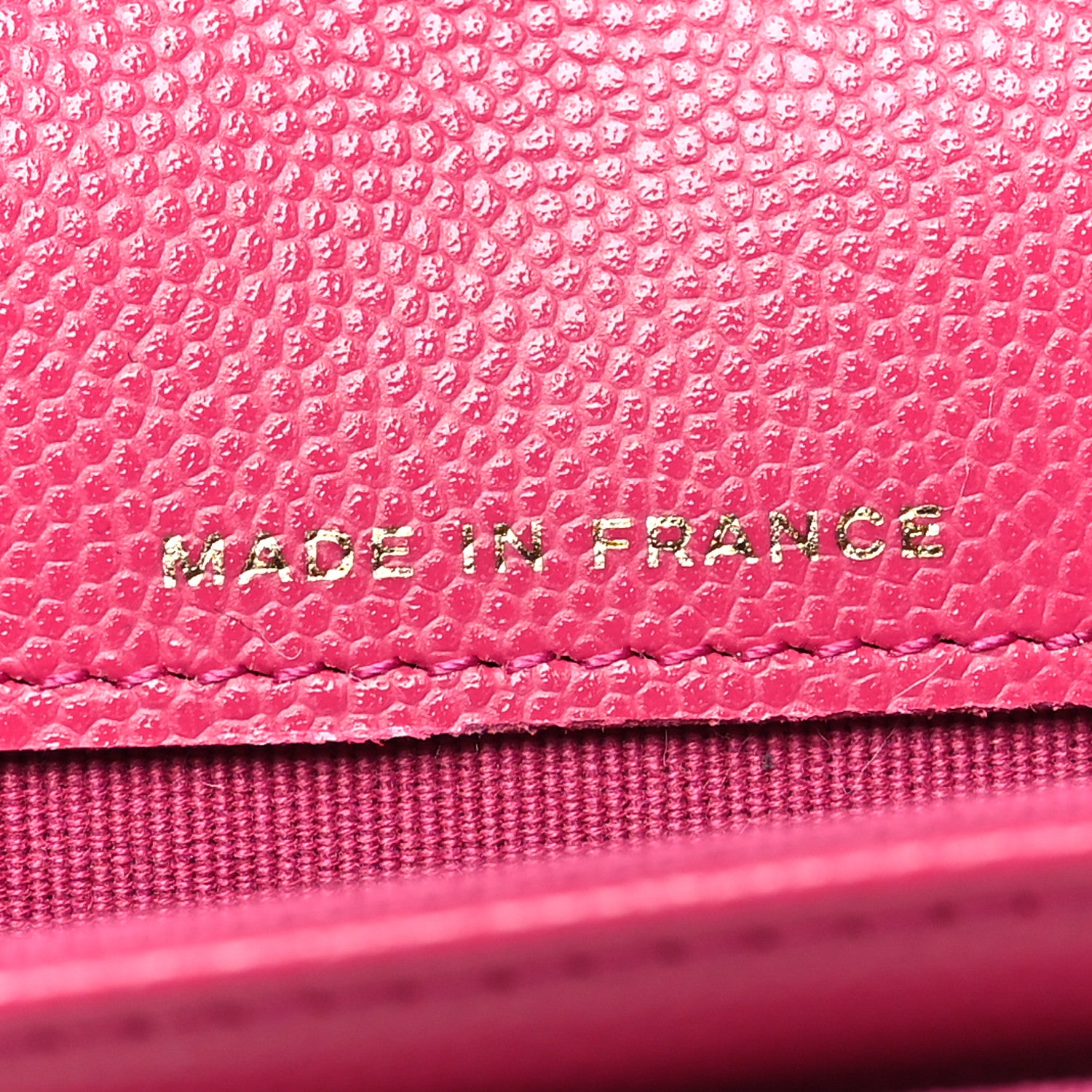 Chanel Caviar Quilted Flap Card Holder Wallet Dark Pink 7 of 9