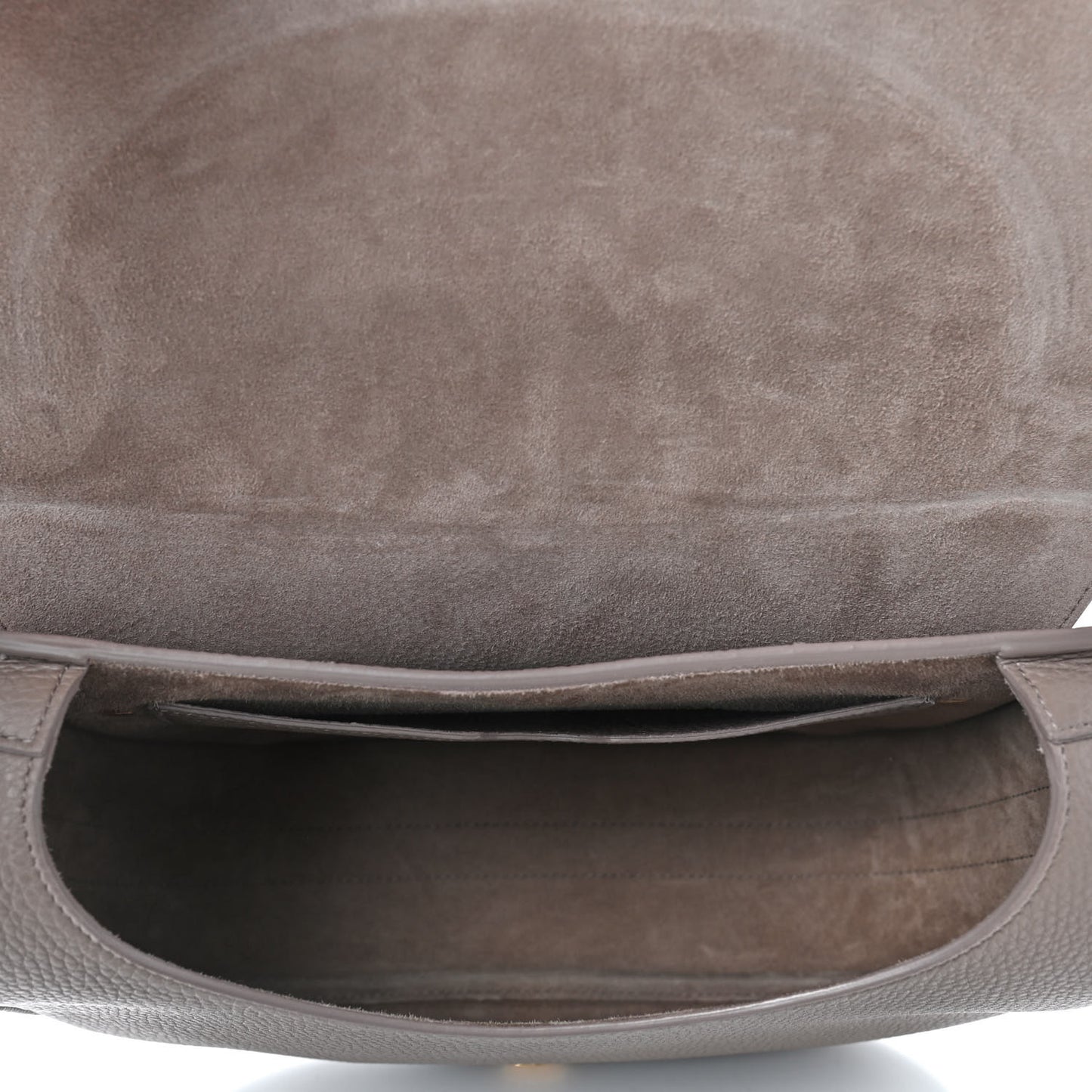 Grained Calfskin Large Bobby Flap Warm Taupe