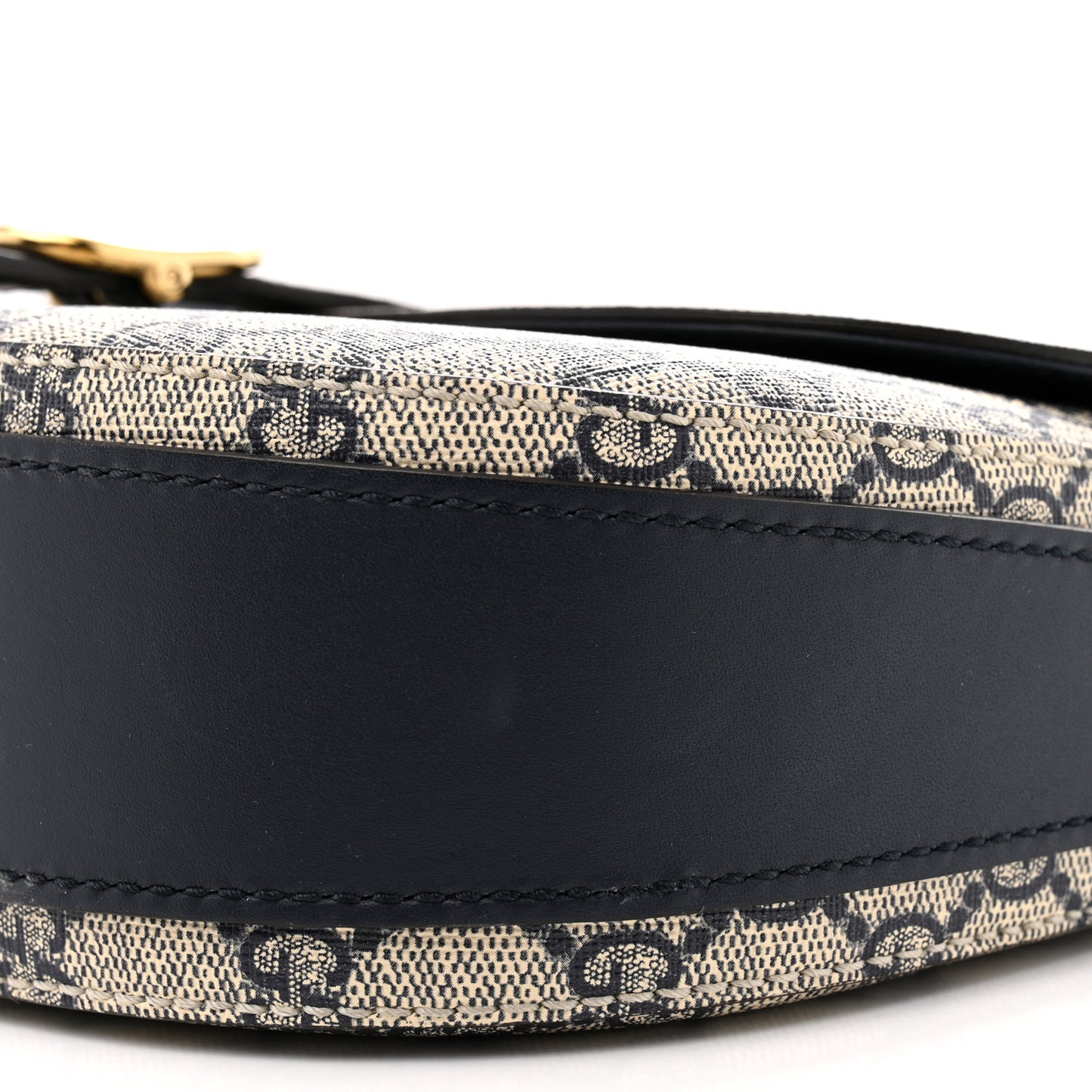 GG Supreme Monogram Small Messenger Shoulder Bag Beige Blue Navy
