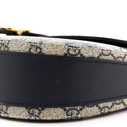 Gucci GG Supreme Monogram Small Messenger Shoulder Bag Beige Blue Navy 19 of 23