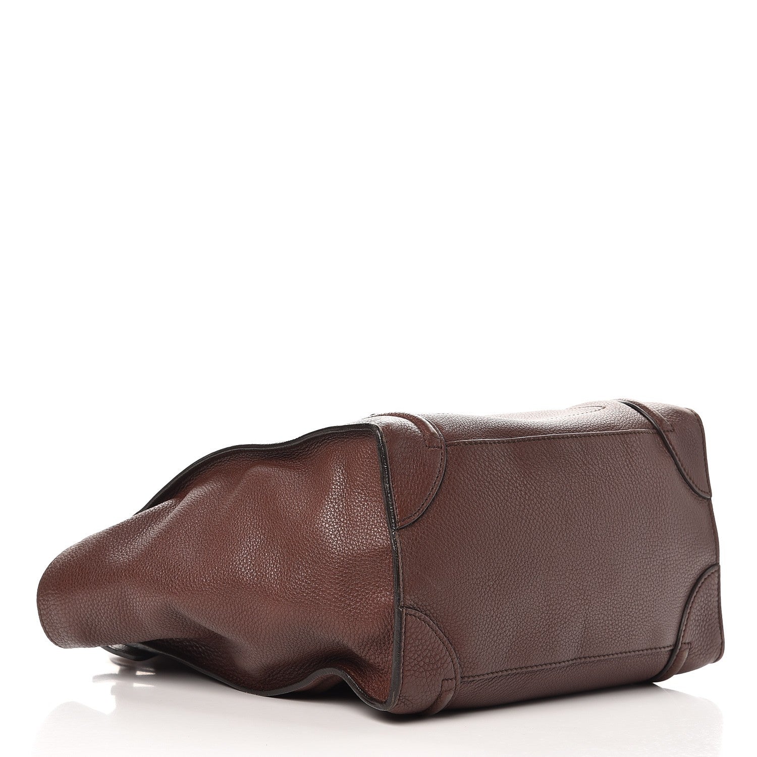 Celine Pebbled Calfskin Mini Luggage Chocolate 4 of 12
