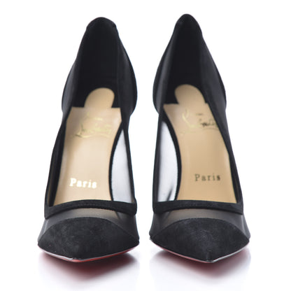 Christian Louboutin Veau Velours Rete Galativi 100 Pumps 39 Black 2 of 10