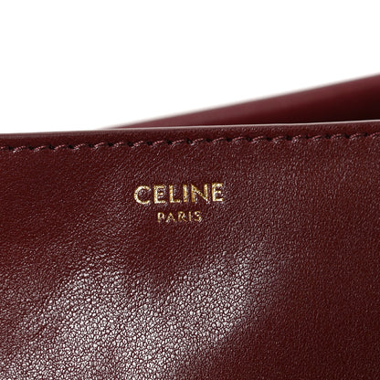 Celine Shiny Lambskin Soft Triomphe Half Moon Bag Syrah 6 of 9