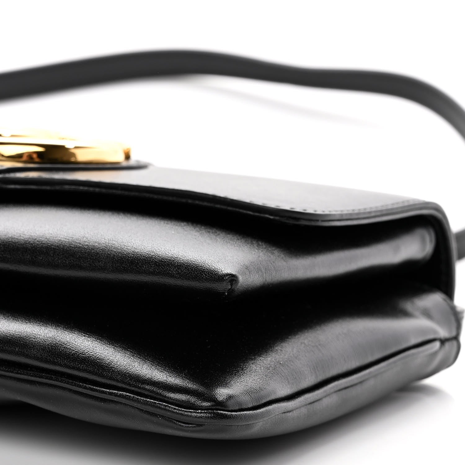 Gucci Vitello Palmellato Lux Small Arli Flap Shoulder Bag Black 10 of 12