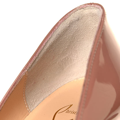 Christian Louboutin Patent Pigalle Follies 100 Pumps 36 Nude 8 of 10