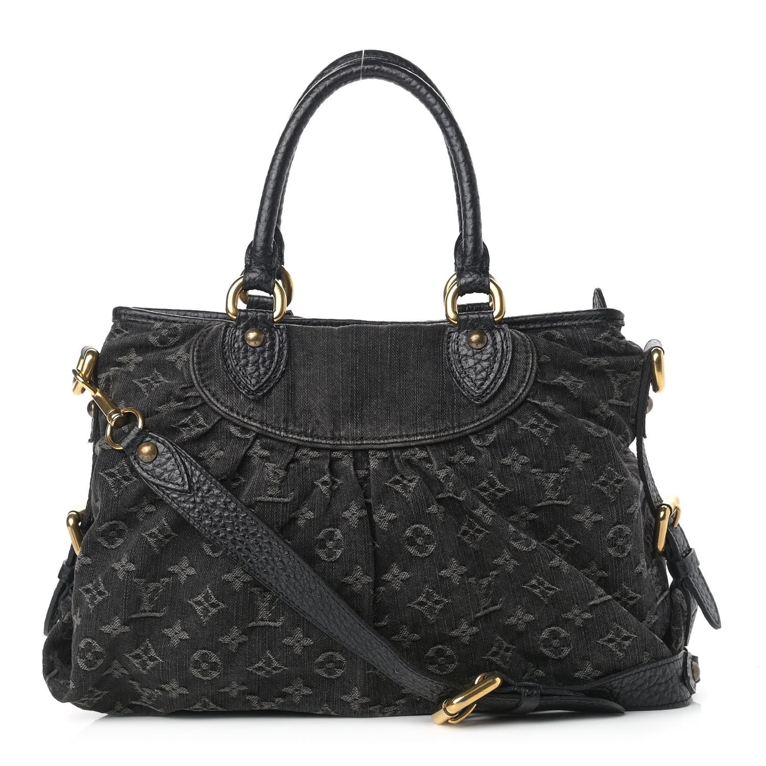 Louis Vuitton Denim Neo Cabby MM Black 1 of 12