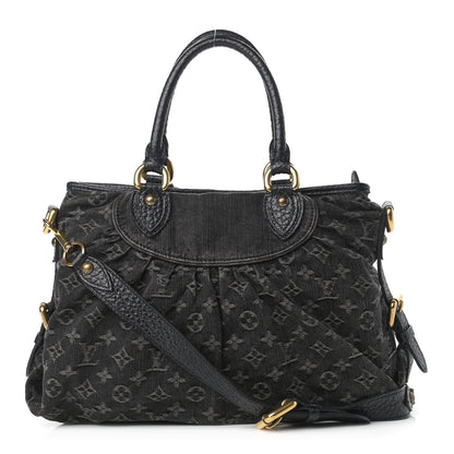 Louis Vuitton Denim Neo Cabby MM Black 1 of 12