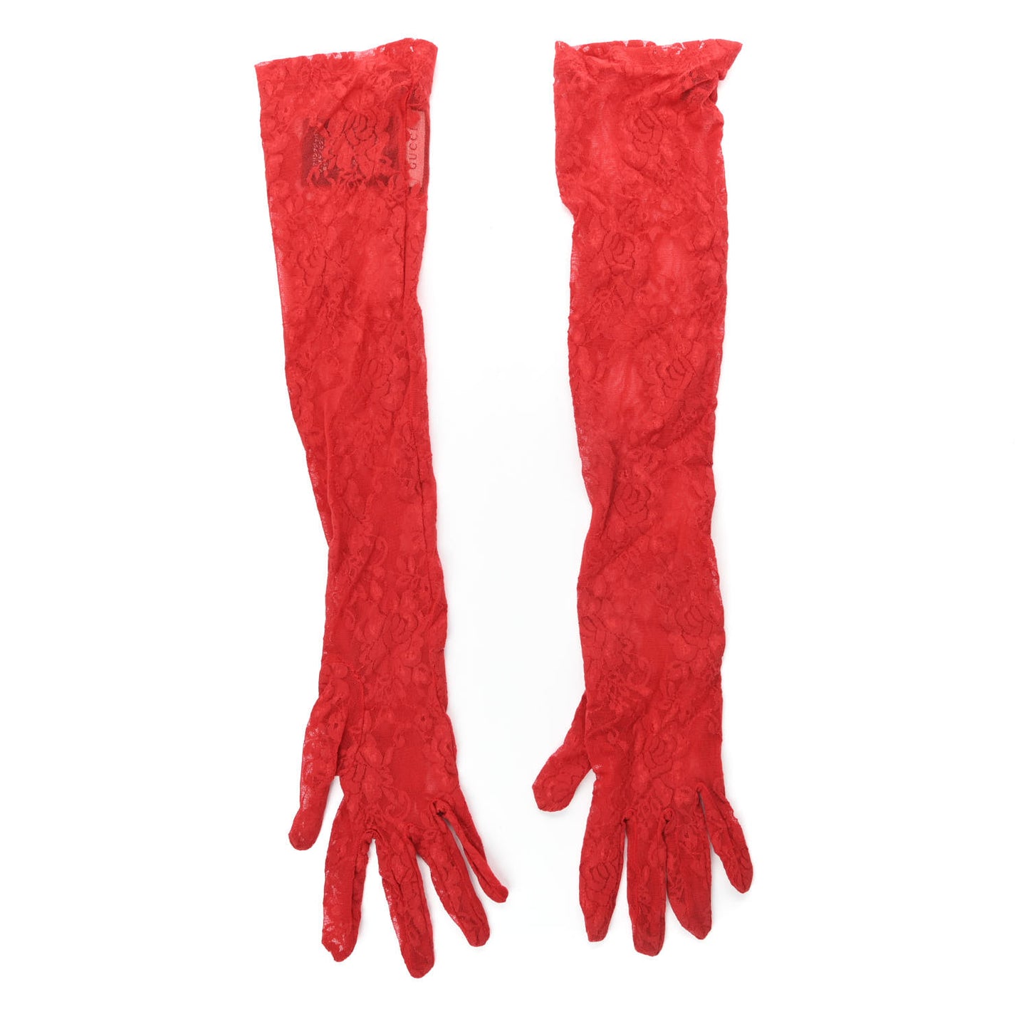 Lace Gloves 8.5 Red