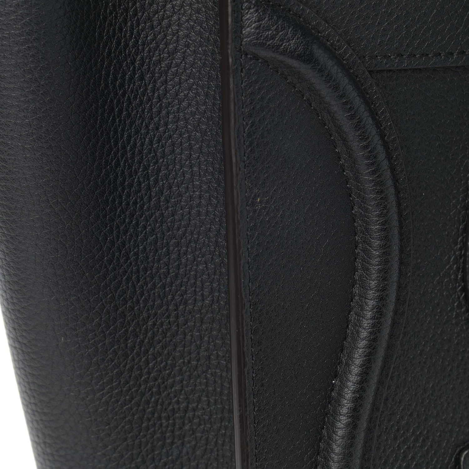 Celine Drummed Calfskin Micro Luggage Black 11 of 14