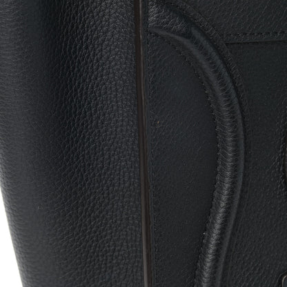 Celine Drummed Calfskin Micro Luggage Black 11 of 14