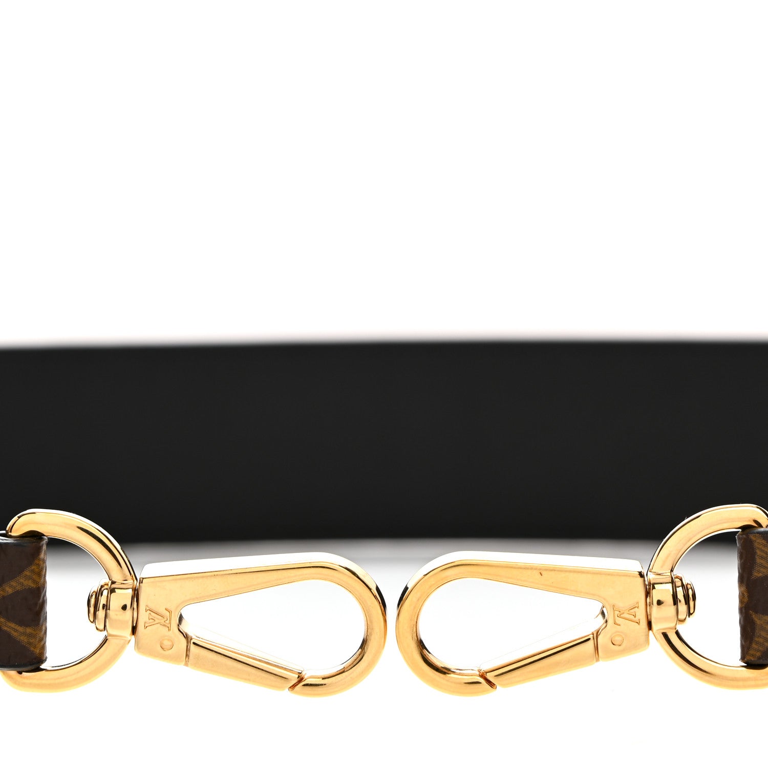 Louis Vuitton Monogram Bandouliere Shoulder Strap Black 3 of 6