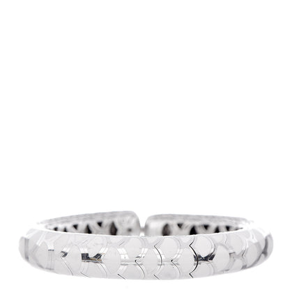 John Hardy Sterling Silver Enamel Slim Flex Naga Cuff Bracelet White 1 of 4