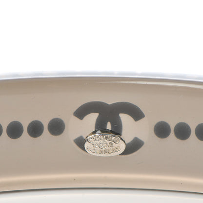 Chanel Resin Crystal CC Bangle Black 4 of 5